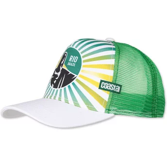Coastal Rio Brazil HFT Green and White Trucker Hat