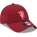 new-era-curved-brim-red-logo-9forty-seasonal-manchester-united-football-club-premier-league-red-adjustable-cap