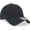 new-era-curved-brim-black-logo-9twenty-mini-logo-new-york-yankees-mlb-black-adjustable-cap