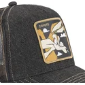 capslab-wile-e-coyote-loo8-coy2-looney-tunes-black-denim-trucker-hat