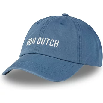 Von Dutch Curved Brim DC BL Blue Adjustable Cap
