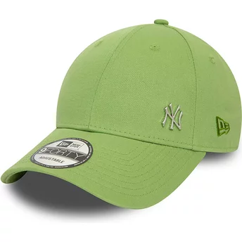 New Era Curved Brim 9FORTY Flawless New York Yankees MLB Green Snapback Cap