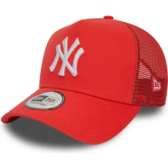 New Era A Frame League Essential New York Yankees MLB Red Trucker Hat