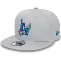 new-era-flat-brim-9fifty-flower-icon-los-angeles-dodgers-mlb-grey-snapback-cap