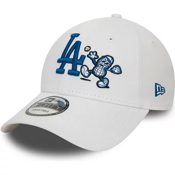 New Era Curved Brim 9FORTY Food Character Los Angeles Dodgers MLB White Adjustable Cap
