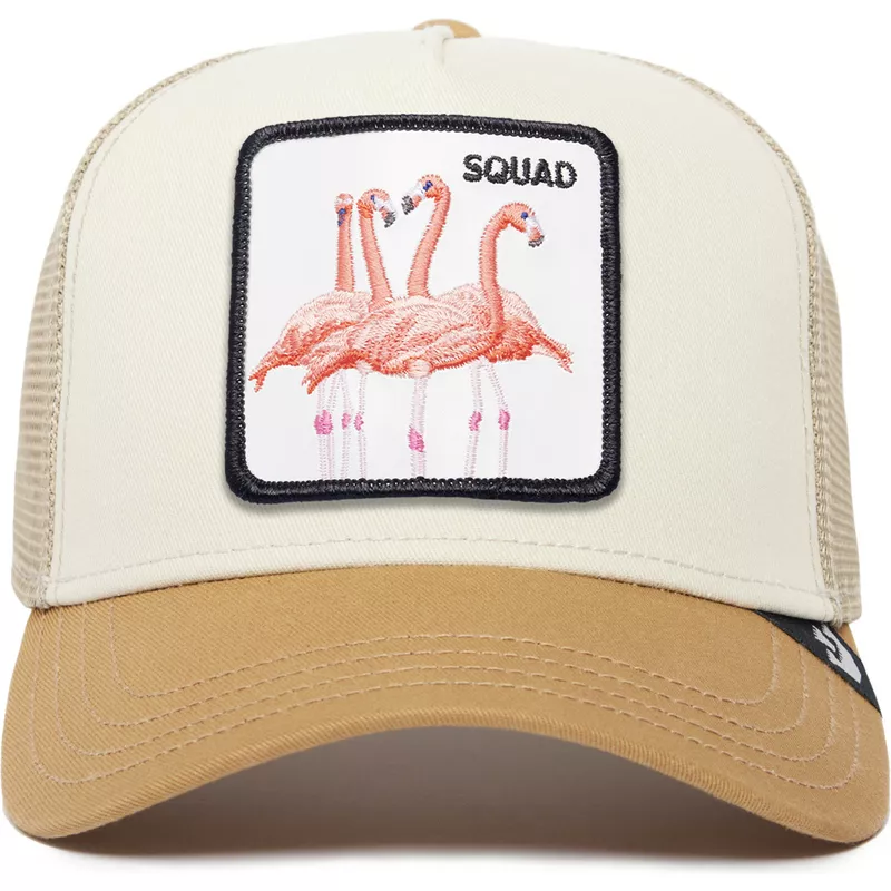goorin-bros-flamingo-squad-the-farm-premium-beige-and-brown-trucker-hat