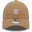 new-era-curved-brim-9forty-brown-adjustable-cap