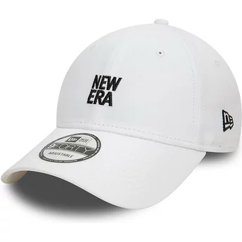 New Era Curved Brim 9FORTY White Adjustable Cap