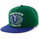 47-brand-flat-brim-vancouver-canucks-nhl-green-and-blue-snapback-cap
