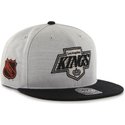 47-brand-flat-brim-los-angeles-kings-nhl-grey-and-black-snapback-cap