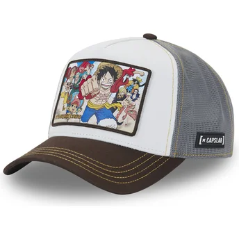 Capslab Straw Hat Pirates OP4 PIR One Piece Multicolor Trucker Hat