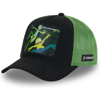 Capslab REM5 REM Rick and Morty Black and Green Trucker Hat