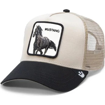 Goorin Bros. Horse The Mustang The Farm Beige and Black Trucker Hat