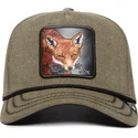 goorin-bros-curved-brim-fox-foxyduck-canvas-the-farm-green-snapback-cap