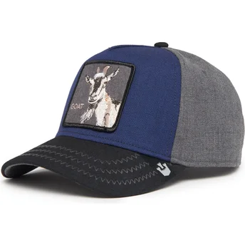 Goorin Bros. Curved Brim Goat Field 100 All Season Wool The Farm Navy Blue Snapback Cap