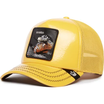 Goorin Bros. Snake Mamba Mentality Puff Patent The Farm Yellow Trucker Hat