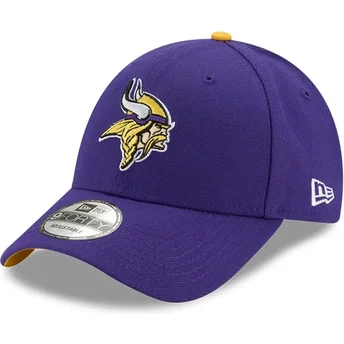 New Era Curved Brim 9FORTY The League Minnesota Vikings NFL Purple Adjustable Cap