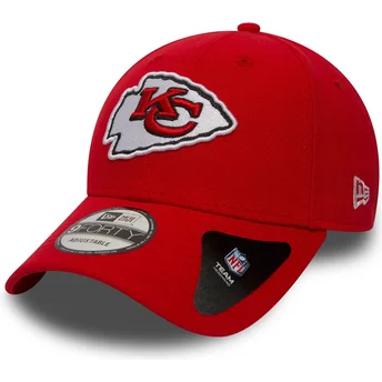 New Era Curved Brim 9FORTY The League Kansas City Chiefs NFL Red Adjustable Cap