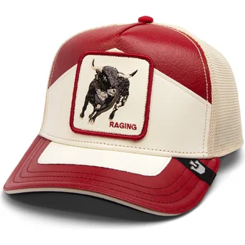 Goorin Bros. Bull Moto Lamba Raging The Farm Red and White Trucker Hat