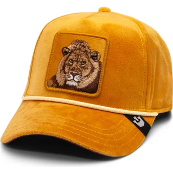 Goorin Bros. Curved Brim Lion Royalty The Farm Yellow Snapback Cap