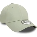 new-era-curved-brim-9forty-essential-light-green-adjustable-cap