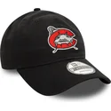 new-era-curved-brim-9twenty-carolina-mudcats-milb-black-adjustable-cap