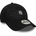 new-era-curved-brim-9twenty-mini-logo-new-york-yankees-mlb-black-adjustable-cap