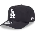 new-era-curved-brim-golfer-everyday-nylon-los-angeles-dodgers-mlb-black-adjustable-cap