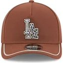 new-era-curved-brim-9forty-m-crown-a-frame-motorsport-los-angeles-dodgers-mlb-brown-snapback-cap