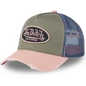 von-dutch-used-03-green-pink-and-blue-trucker-hat