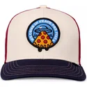 djinns-curved-brim-youth-peace-pizza-food-beige-red-and-blue-snapback-cap