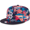 new-era-flat-brim-9fifty-printed-spring-training-fan-pack-2025-boston-red-sox-mlb-multicolor-snapback-cap