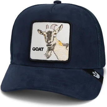 Goorin Bros. The Suede Goat Global Core Micro Suede The Farm Navy Blue Trucker Hat