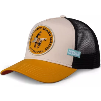 Coastal Machu Picchu HFT Beige and Black Trucker Hat