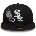 new-era-flat-brim-59fifty-food-icon-windy-city-chicago-white-sox-mlb-black-fitted-cap