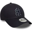 new-era-curved-brim-navy-blue-logo-9forty-team-outline-new-york-yankees-mlb-navy-blue-adjustable-cap