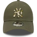 new-era-curved-brim-9forty-seasonal-infill-new-york-yankees-mlb-green-adjustable-cap