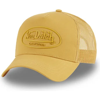 Von Dutch LOG13 Yellow Trucker Hat