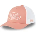 von-dutch-lof-b25-pink-and-white-adjustable-trucker-hat