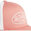 von-dutch-lof-b25-pink-and-white-adjustable-trucker-hat