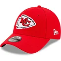 new-era-curved-brim-youth-9forty-the-league-kansas-city-chiefs-nfl-red-adjustable-cap