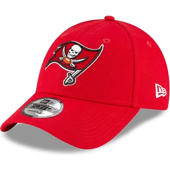 New Era Curved Brim Youth 9FORTY The League Tampa Bay Buccaneers NFL Red Adjustable Cap