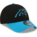 new-era-curved-brim-9forty-the-league-carolina-panthers-nfl-black-and-blue-adjustable-cap