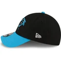 new-era-curved-brim-9forty-the-league-carolina-panthers-nfl-black-and-blue-adjustable-cap