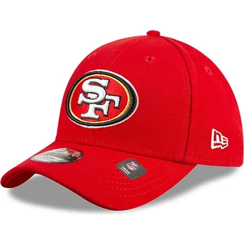 New Era Curved Brim Youth 9FORTY The League San Francisco 49ers NFL Red Adjustable Cap