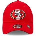new-era-curved-brim-youth-9forty-the-league-san-francisco-49ers-nfl-red-adjustable-cap