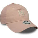 new-era-curved-brim-women-9twenty-dye-denim-new-york-yankees-mlb-pink-adjustable-cap