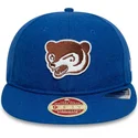 new-era-flat-brim-9fifty-retro-crown-heritage-chicago-cubs-mlb-blue-adjustable-cap