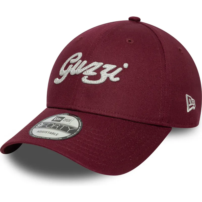 New Era Curved Brim 9FORTY Seasonal Moto Guzzi Maroon Adjustable