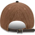 new-era-curved-brim-9twenty-a-frame-wool-pinstripe-chicago-white-sox-mlb-brown-and-black-adjustable-cap